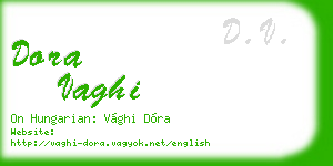 dora vaghi business card