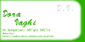 dora vaghi business card